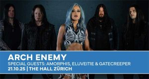 Gewinnt hier 2x2 Tickets für ARCH ENEMY, AMORPHIS und ELUVEITIE in Zürich!
