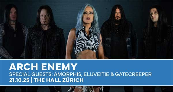 Gewinnt hier 2x2 Tickets für ARCH ENEMY, AMORPHIS und ELUVEITIE in Zürich!