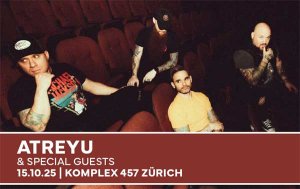 Gewinnt 2x2 Eintritte für ATREYU in Zürich!