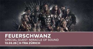 Gewinnt hier 2x2 Eintritte für FEUERSCHWANZ in Zürich!