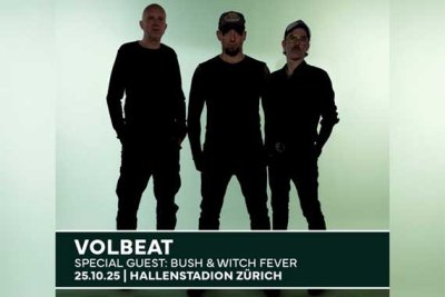 Schnappt euch 2x2 Tickets für VOLBEAT in Zürich!