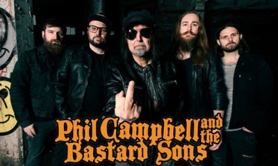 PHIL CAMPBELL AND THE BASTARD SONS teilen neues Live-Video zu «Bite My Tongue» aus Live-Album «Live In The North»