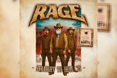 RAGE zurück mit «Straight To Hell '25» im neuen Bully Herbig Film «Das Kanu des Manitu». Neues Album wird für September '25 erwartet