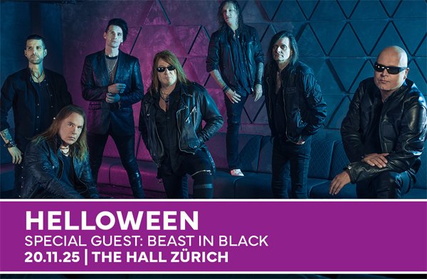 Schnappt euch 2x2 Tickets für HELLOWEEN in Zürich!