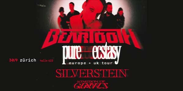 Gewinne hier 2x2 Eintritte für BEARTOOTH in Zürich